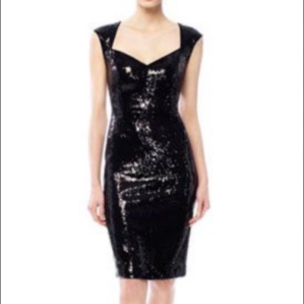 Black sequin dress